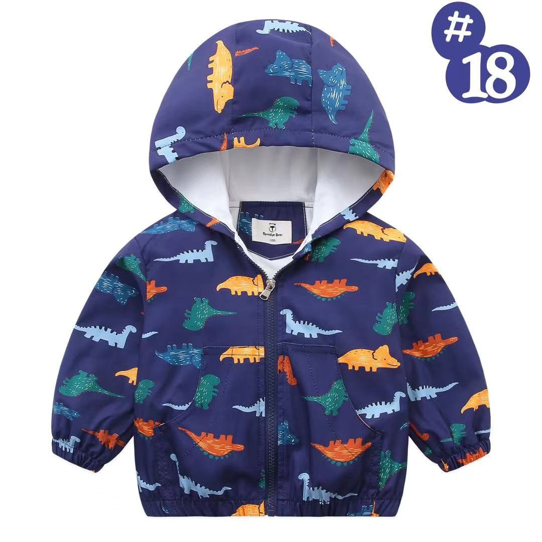 Áo gió lót cotton Ravedye Bear nhiều hình Bé Trai size 100 - 140