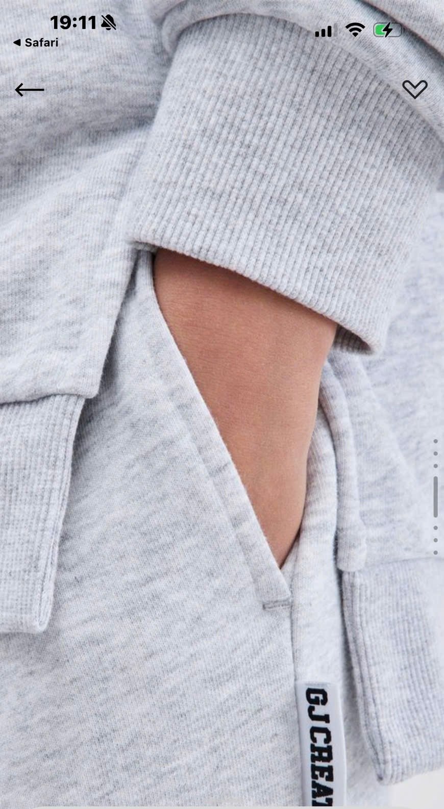 QBG17 - Quần nỉ GGJJ ống suông 2 màu ghi/đen cho bé gái size 6-14y