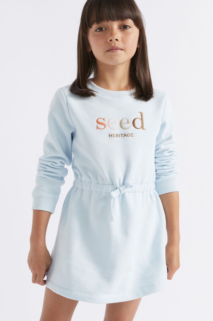 V00107 - Váy nỉ bông chun eo nhiều màu size 12m - 10y