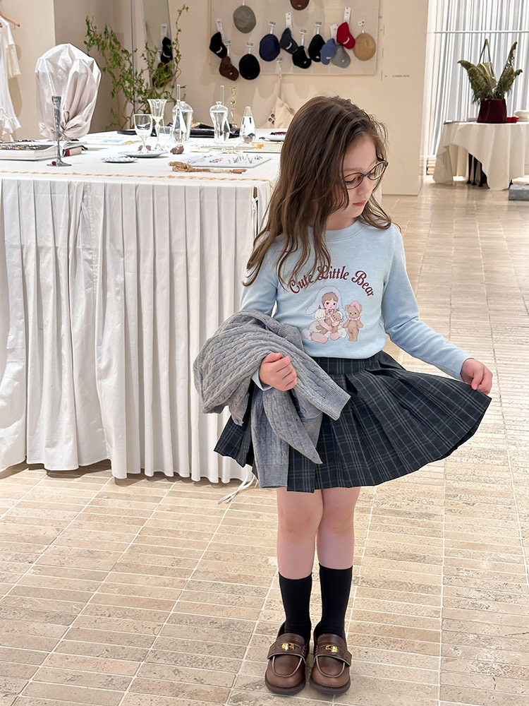 25G052 - Áo thun tăm AMBB họa tiết nhiều màu cho bé gái size 90-170