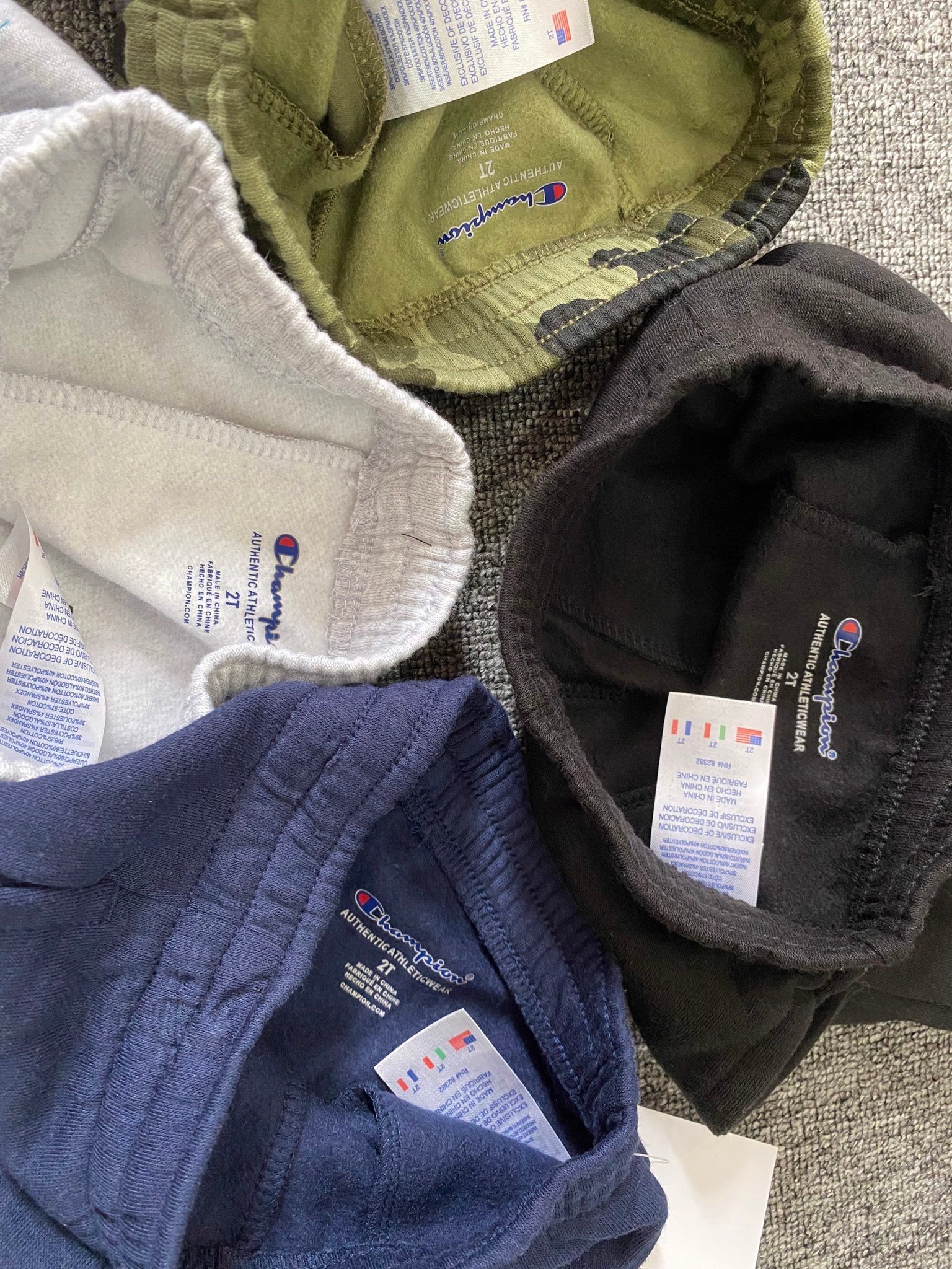 Bộ Champion nỉ bông nhiều màu 1-7y BT