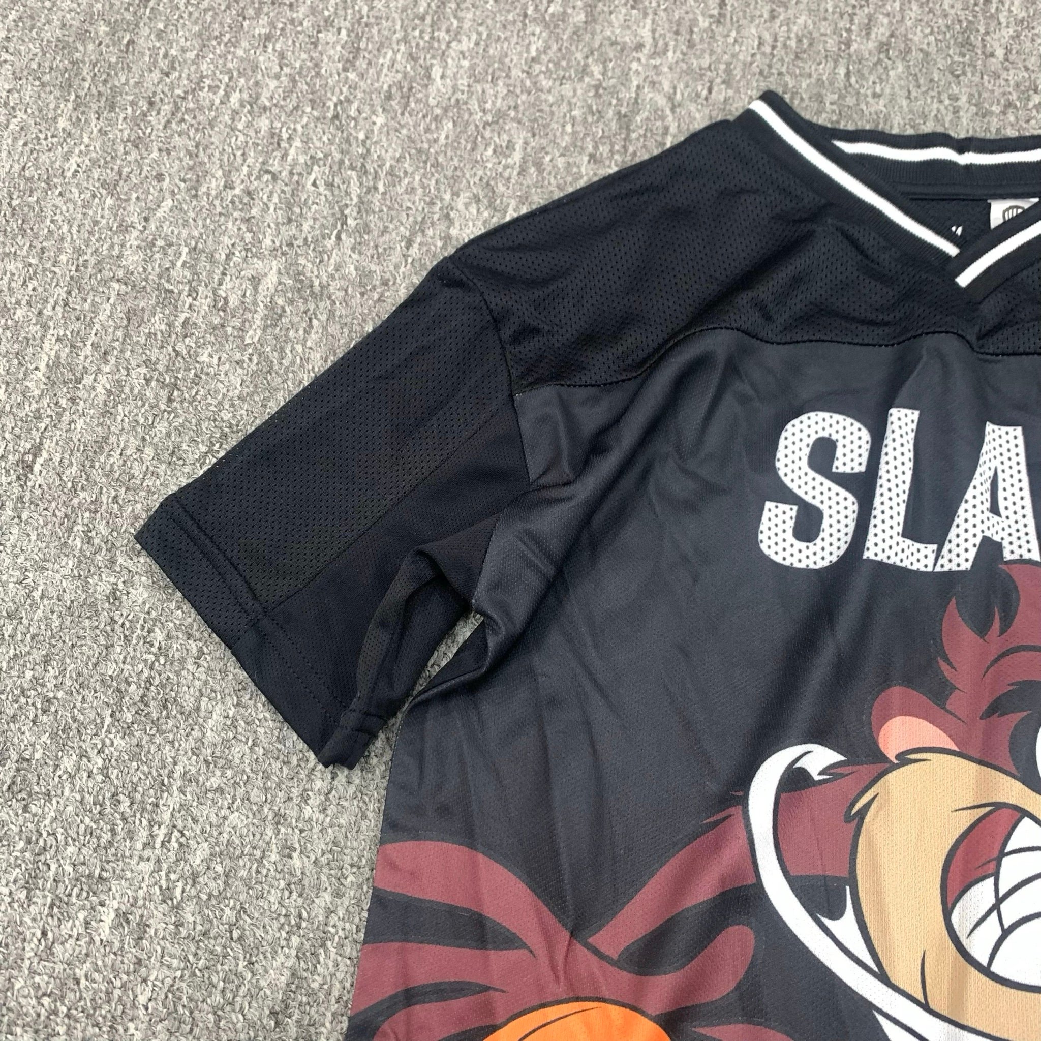 ABT49 - Áo thể thao cổ tim màu đen Slam size 2 - 8y