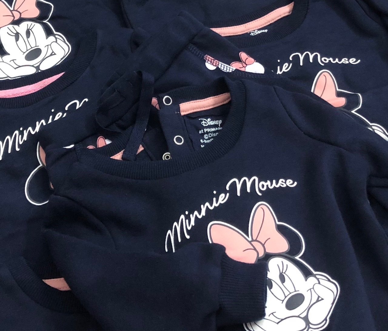 Set bộ Primark nỉ bông navy minnie mouse