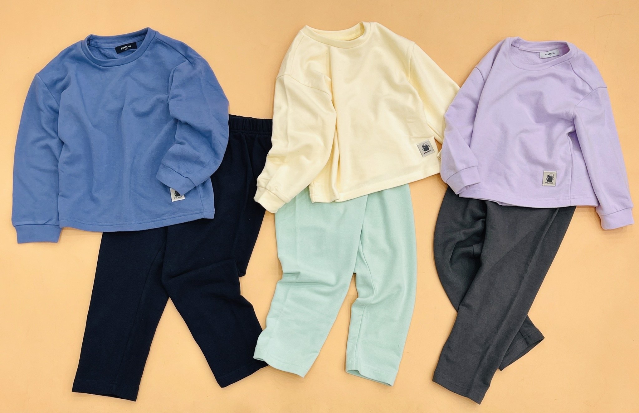 Bộ nỉ da cá Polham phối quần áo phối màu BTBG 110 -160