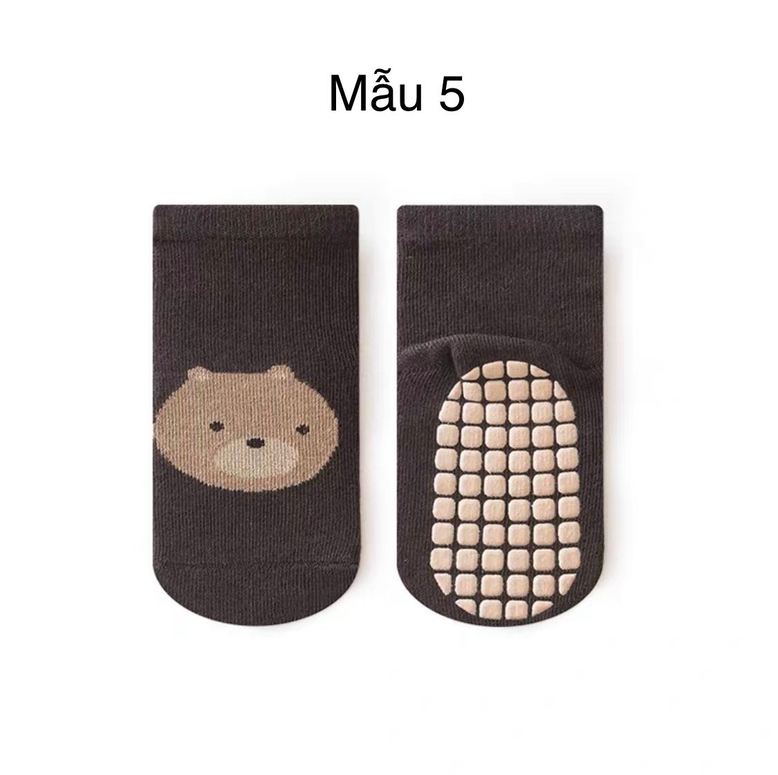 Tất chống trượt cao cổ Hug Elephant 6 màu size 1 - 5y