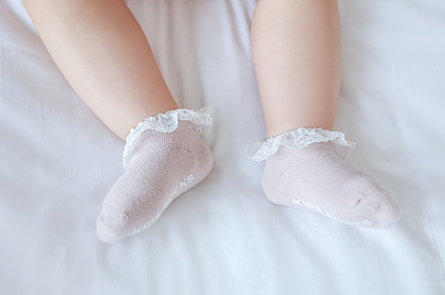 Set 3 tất nemo Baby cổ ngắn công chúa đính hoạ tiết