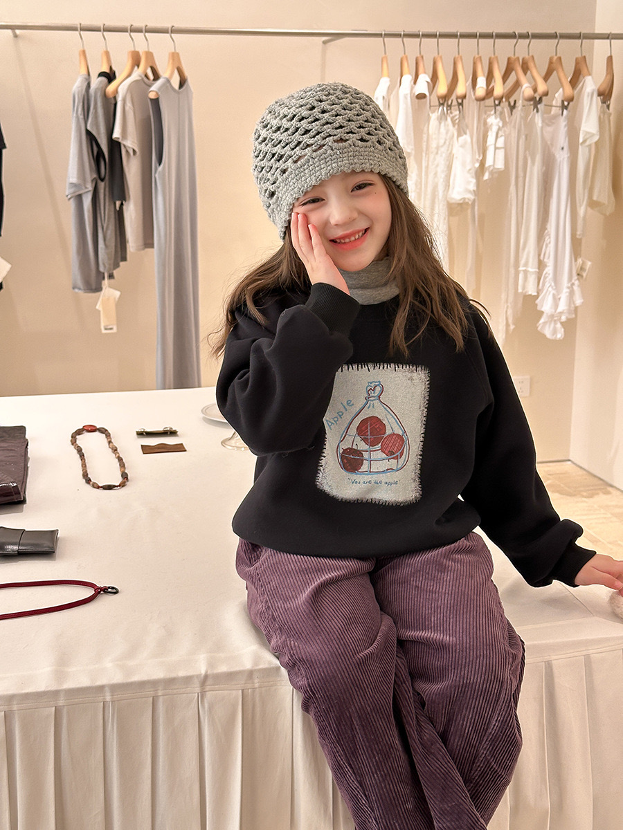 25G003 - Áo nỉ AMBB hai da nhiều màu cho bé gái size 90-170