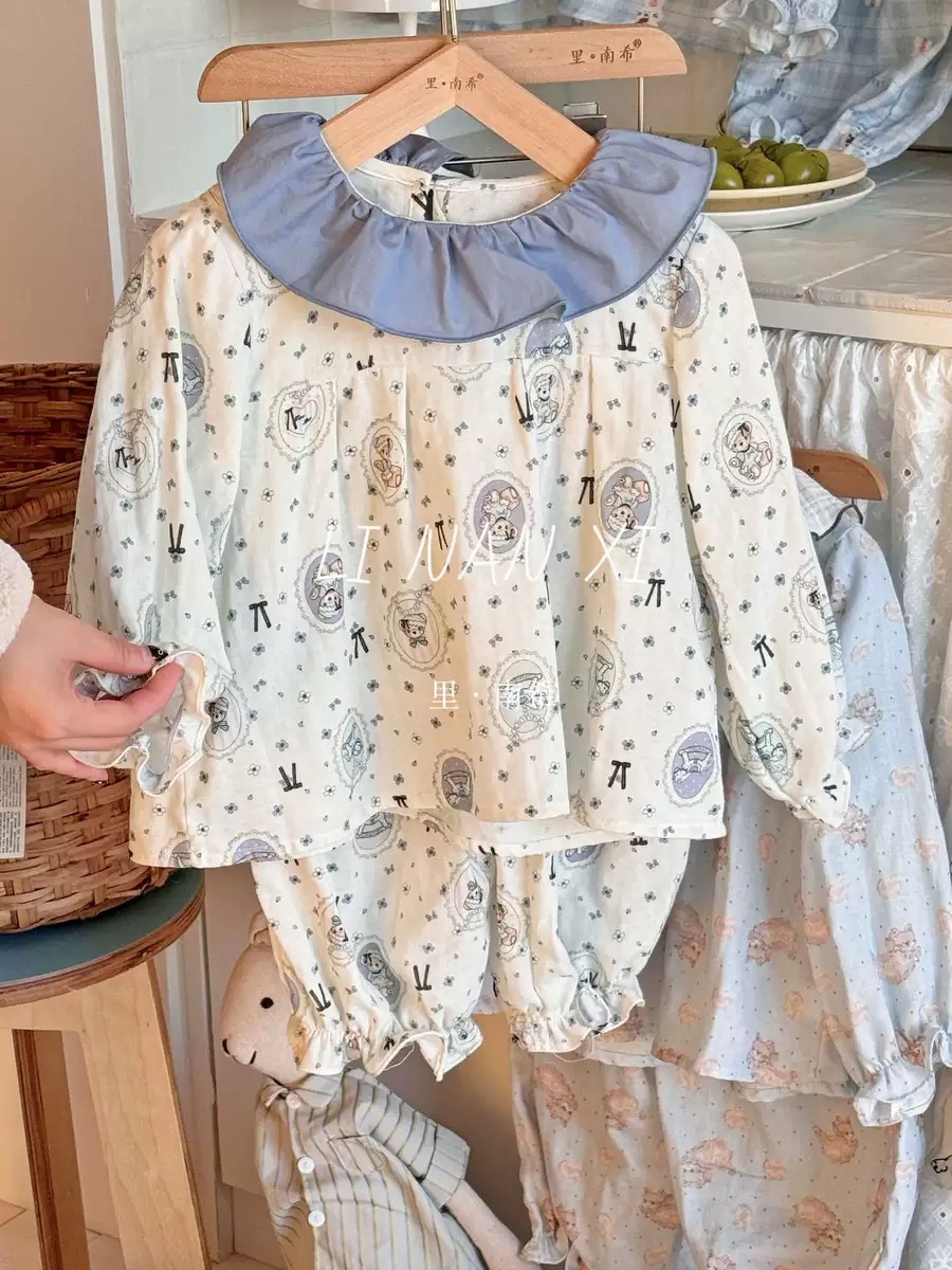 85025 - Bộ vải xô LNX cổ bèo nhiều mẫu Bé Gái size 90 - 140