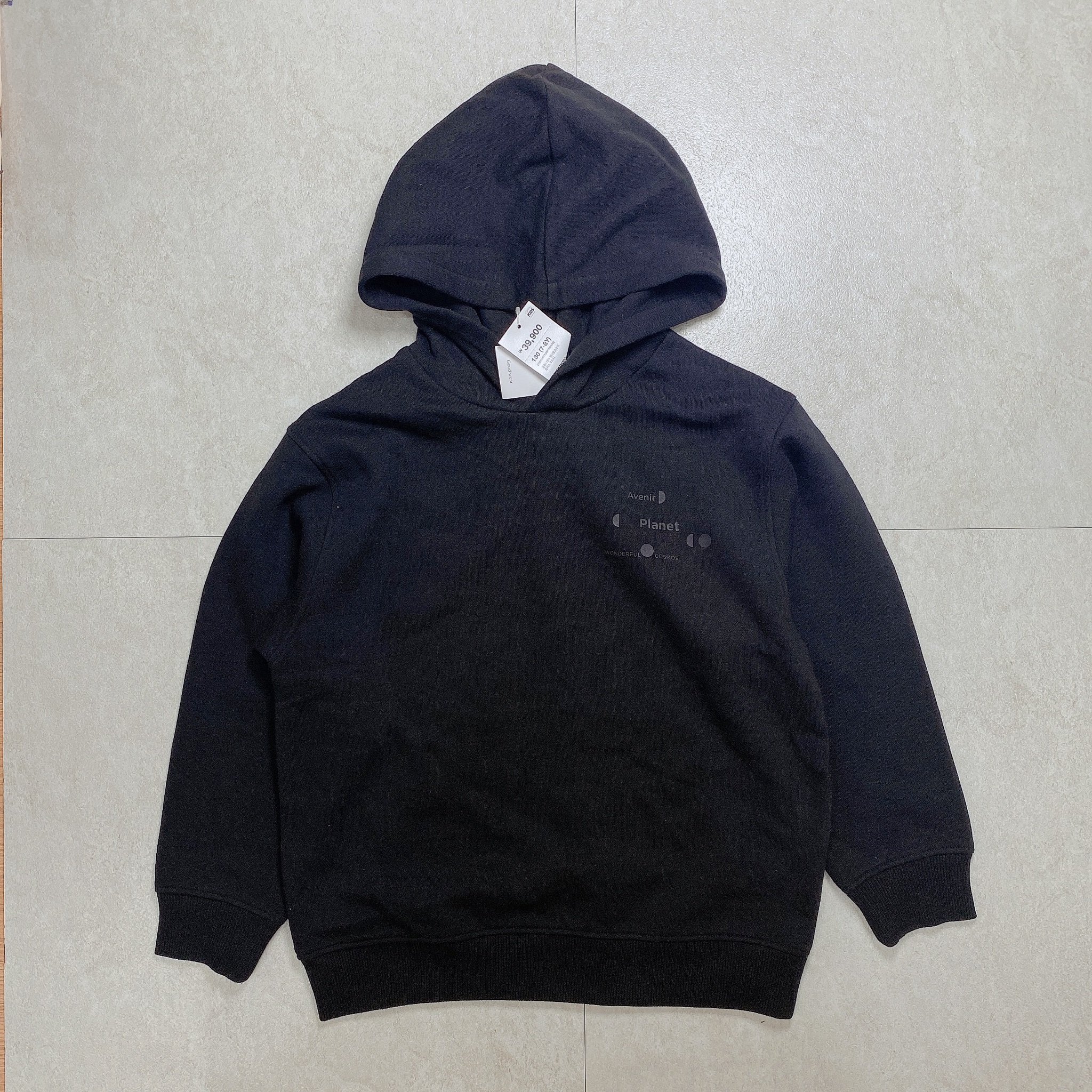 Áo nỉ hoodie Topten in Planet 3 màu ghi / đen / xanh size 130 - 170