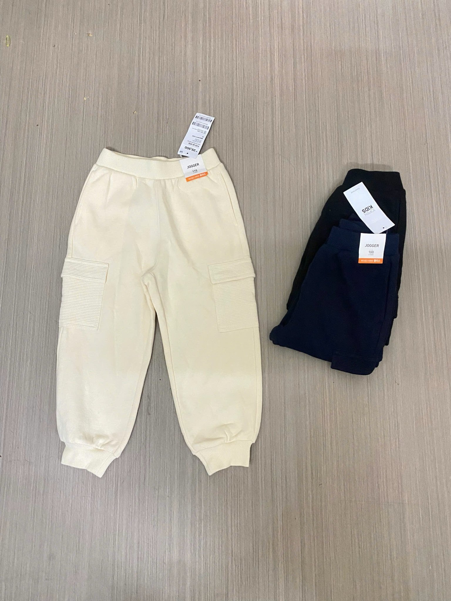 Quần jogger nỉ bông Topten phối túi nỉ tổ ong nhiều màu cho bé size 100-150