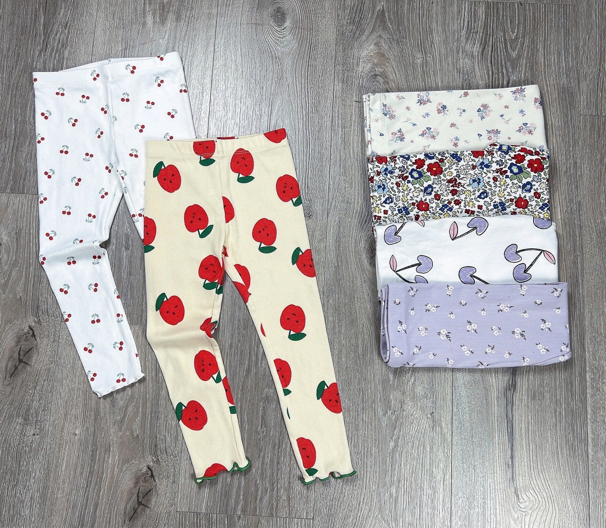 Legging thun tăm GGJJ dư xịn nhiều màu cho bé size 2-8y
