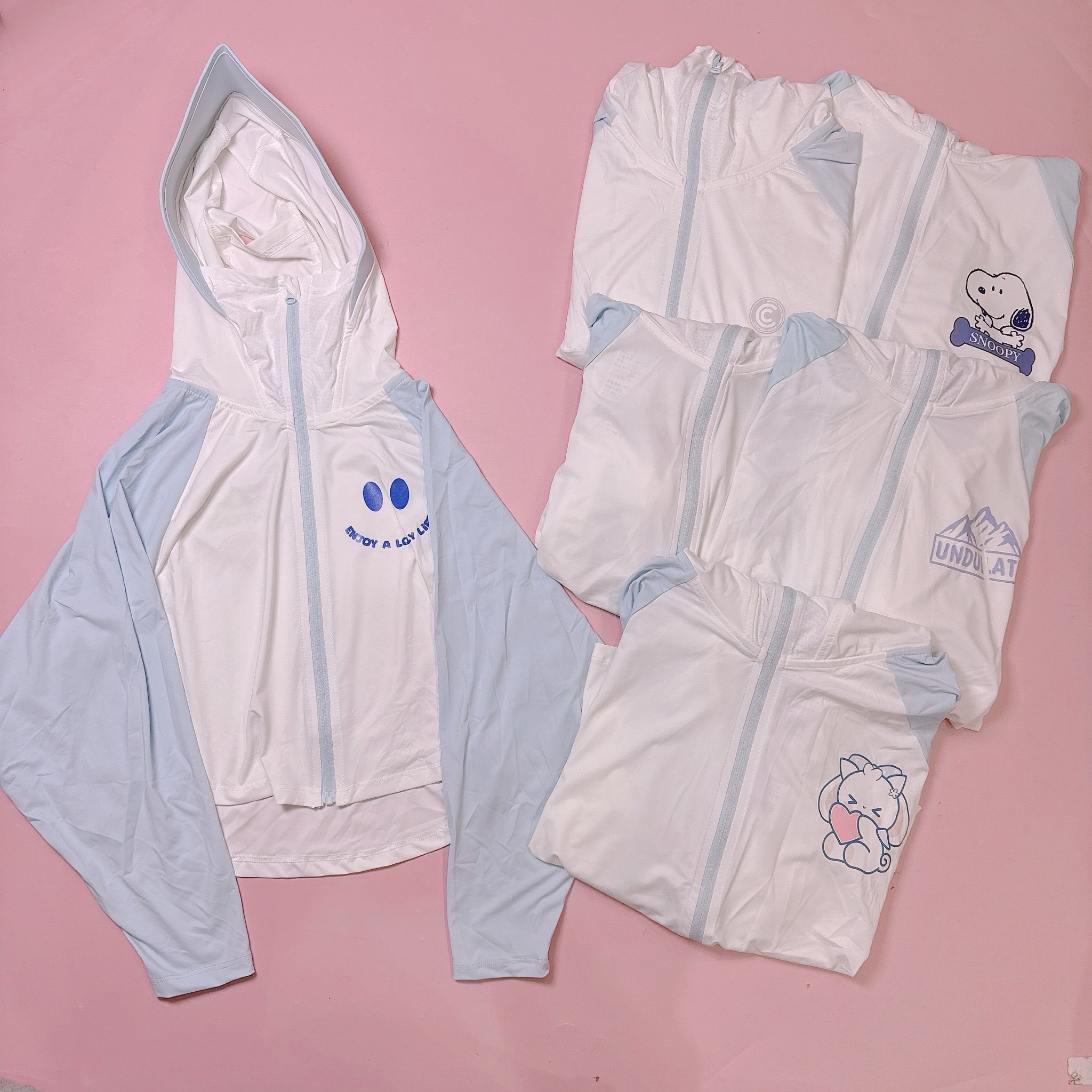 Áo khoác chống nắng +50UPF vải làm mát tay giác lăng nhiều màu cho bé size 110-160 (Họa tiết ngẫu nhiên)