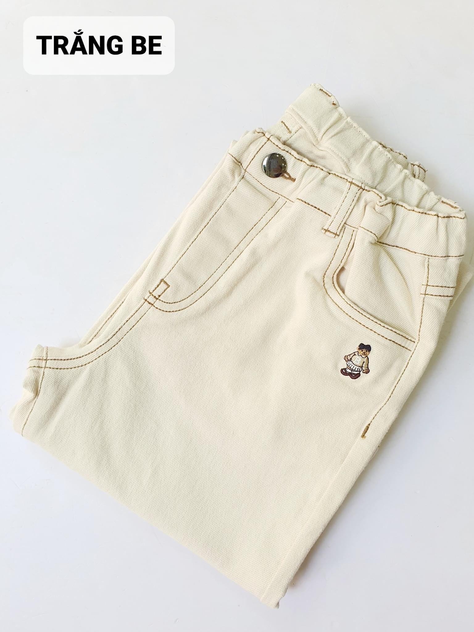 Quần jean mềm Bee Mon ống xuông 5 màu BG size 120 - 160