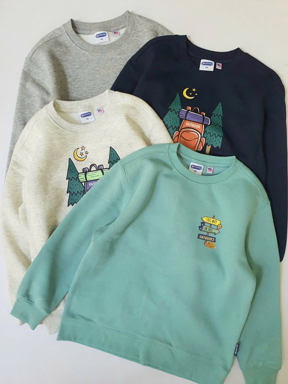 ABT29 - Áo nỉ bông OD nhiều hình cho Bé size 130 - 165