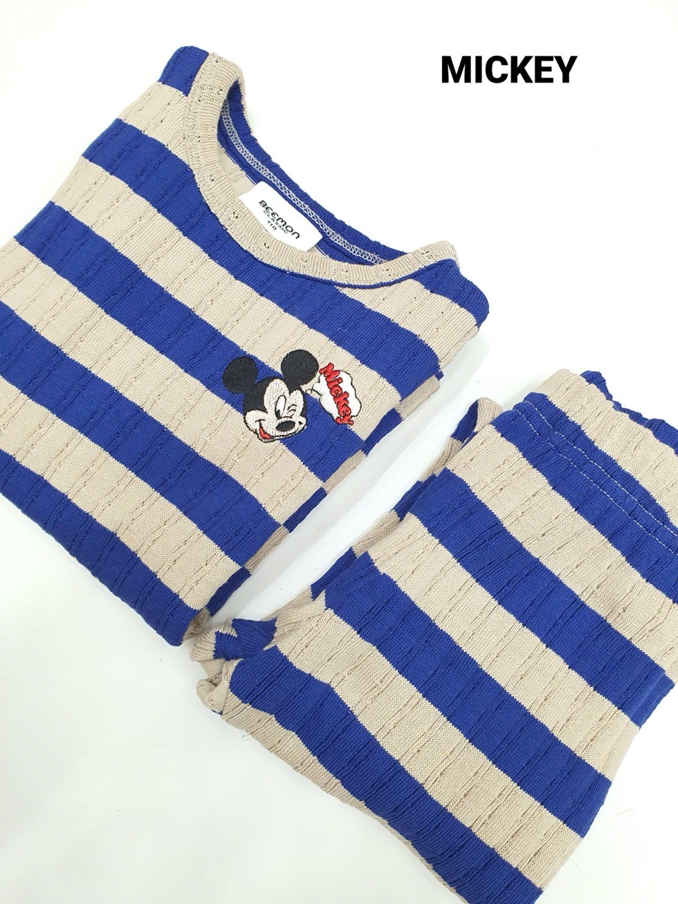 Bộ len kẻ Beemon 4 mẫu cho bé size 110 - 150