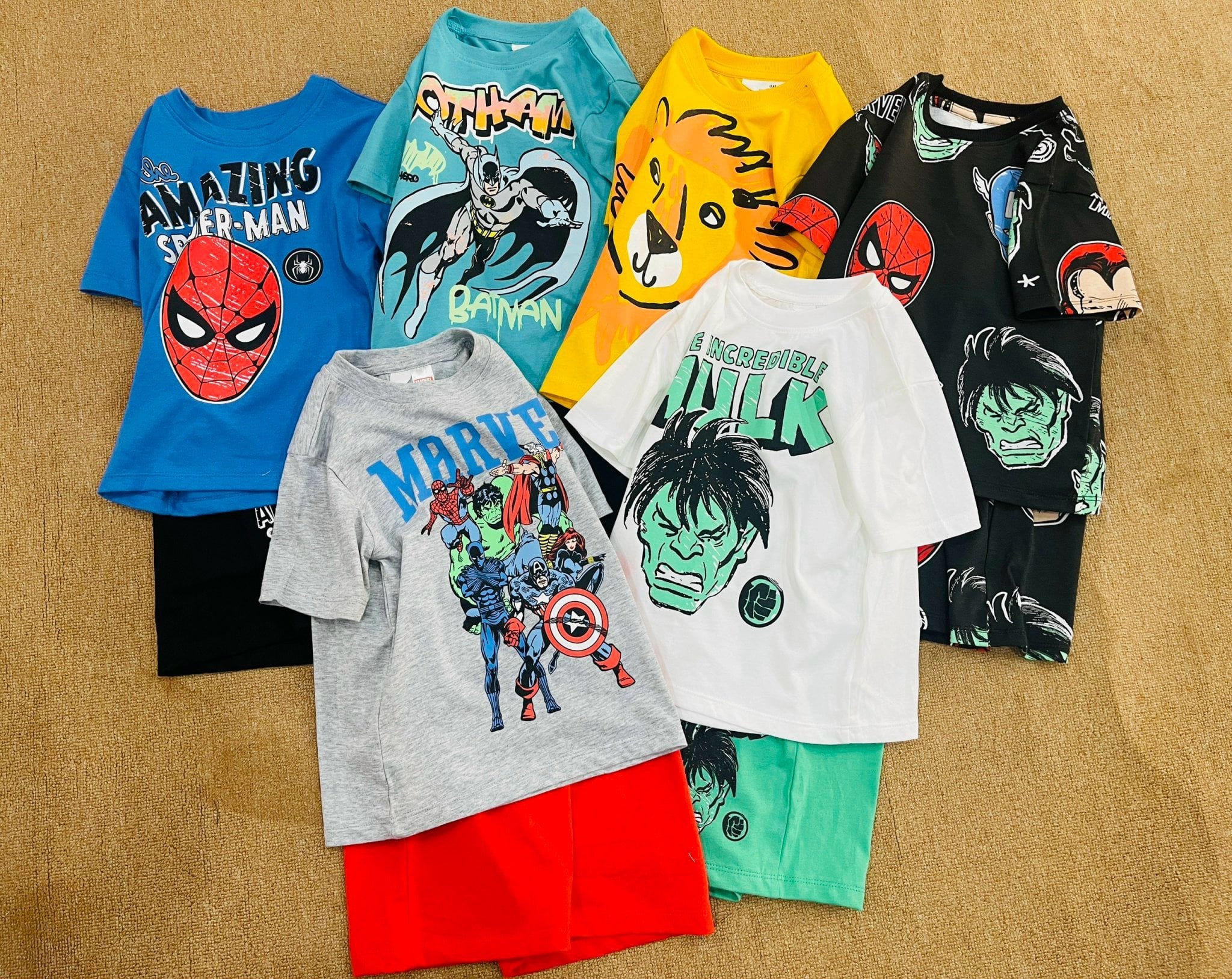 Bộ cotton HM nhiều hình BT dòng nhí size 2-10y