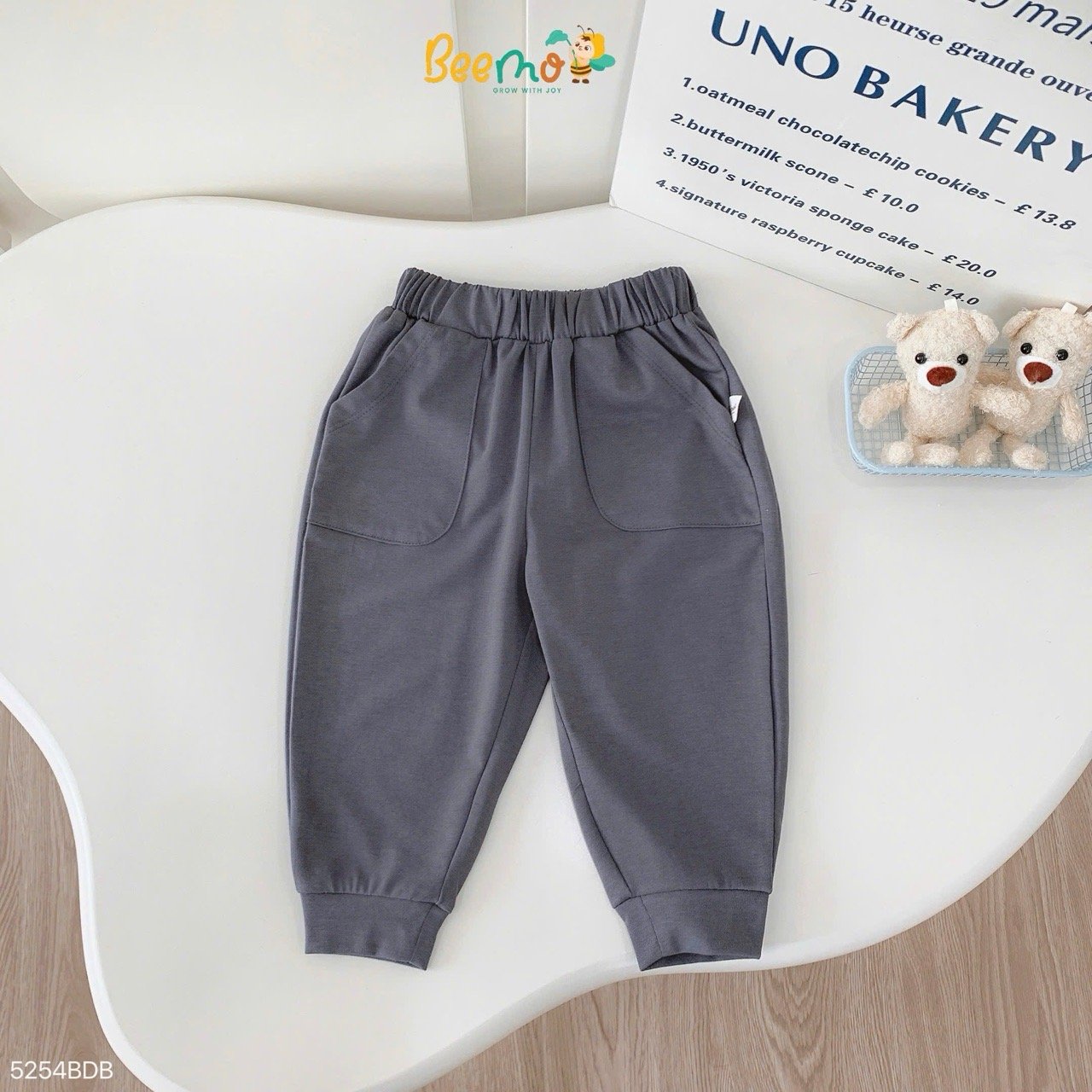 Bộ thun Beemo dài tay in tràn hình ô tô bé trai size 1-6y