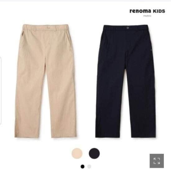 Quần baggy thô Renoma 2 màu navy / kem size 110 - 160