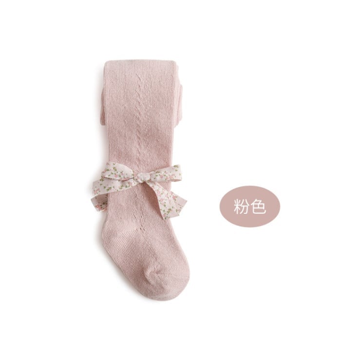 Quần tất Nemo Baby đục lỗ nơ hoa 5 màu