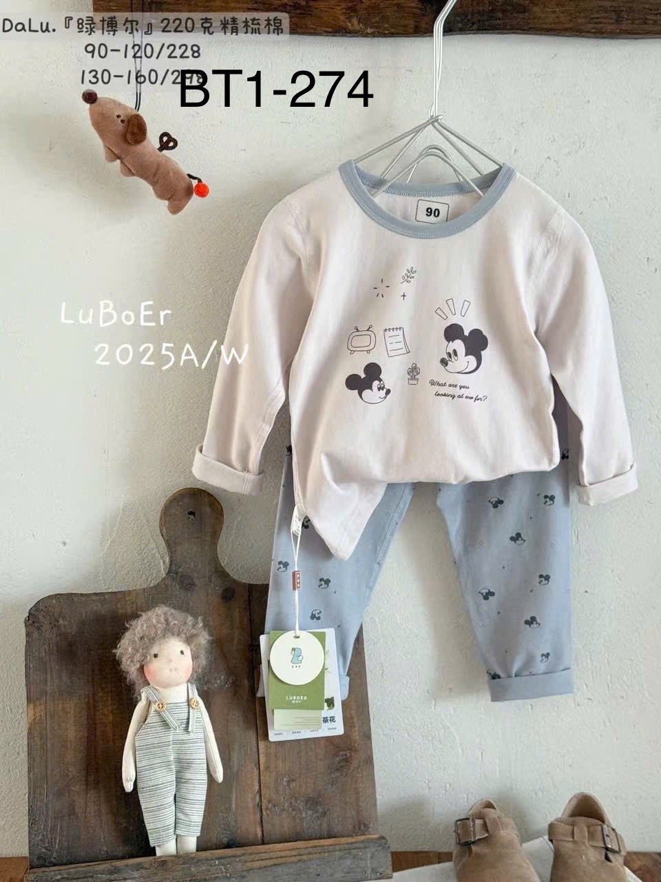 BM1 - Bộ thun Luboer nhiều hình cho Bé Trai size 90 - 160