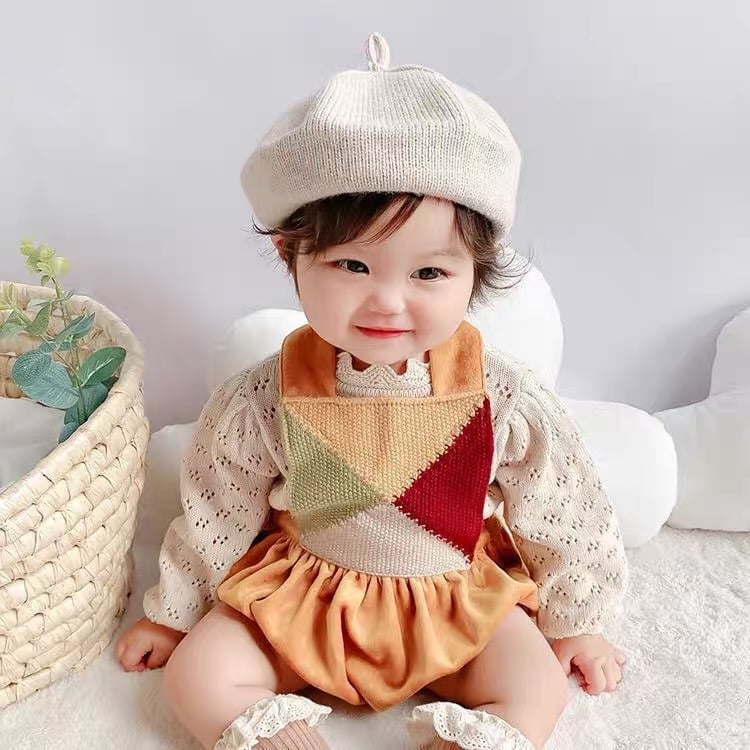 Mũ nồi len 8 màu trơn Freesize 1 - 6y