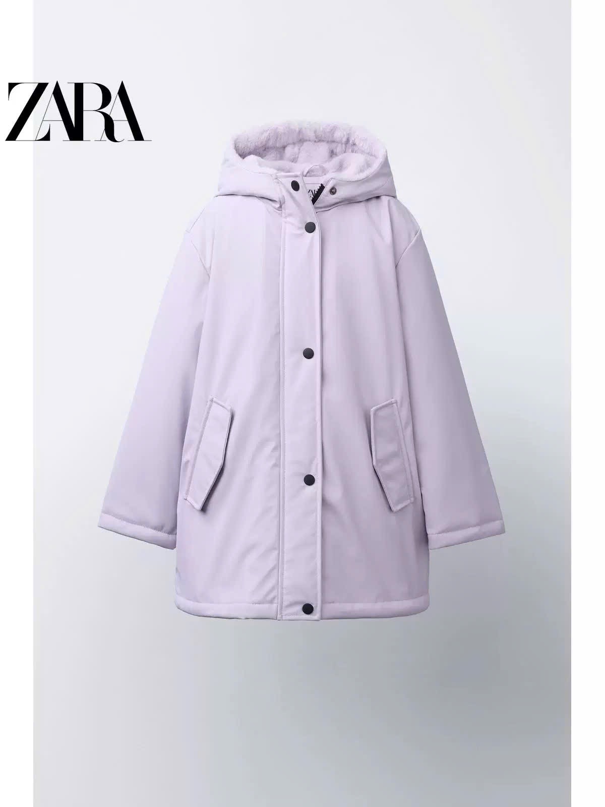 Áo khoác raincoat lót lông ZR dư xịn nhiều màu cho bé size 6-14y
