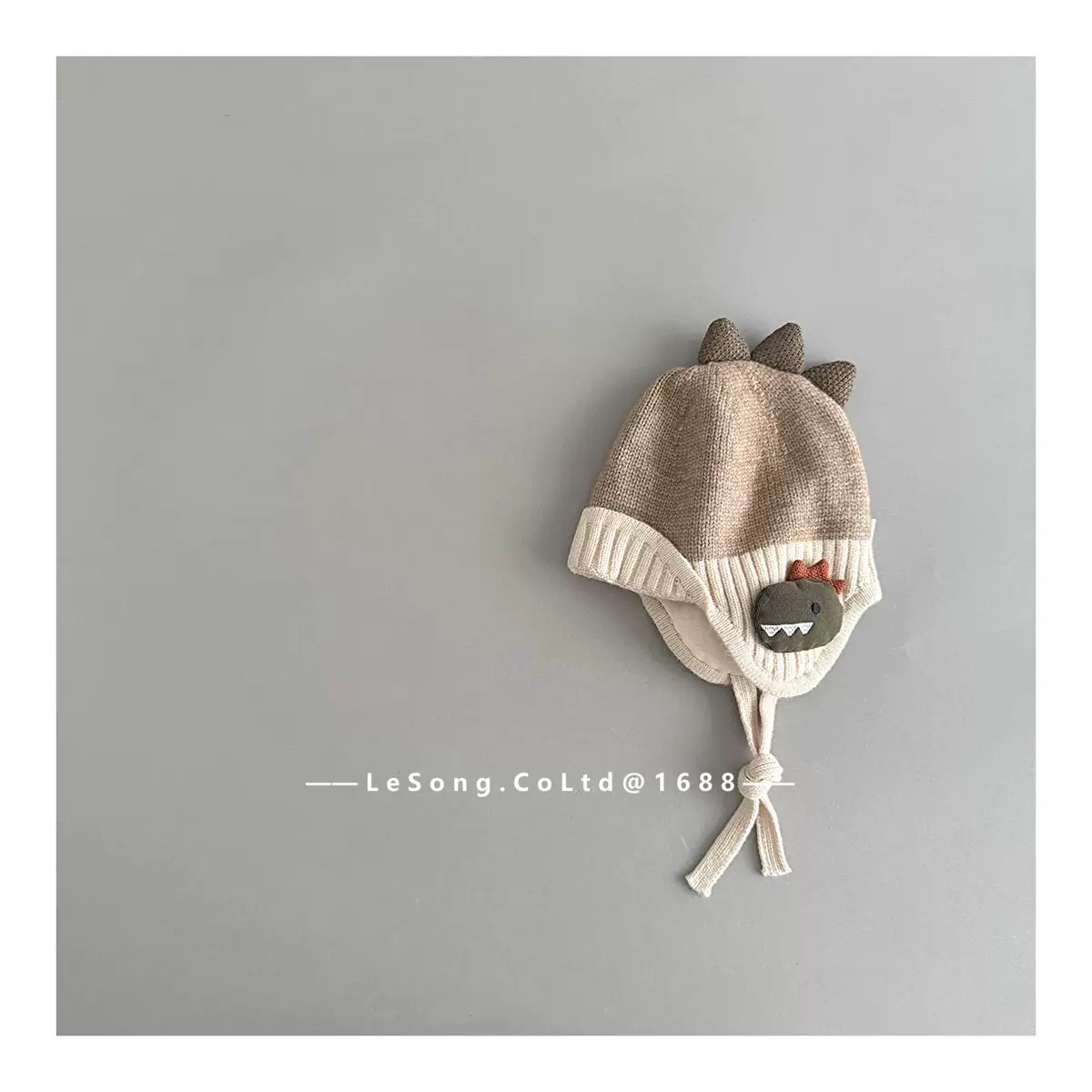 Mũ len khủng long nhiều màu cho bé size 1-5y