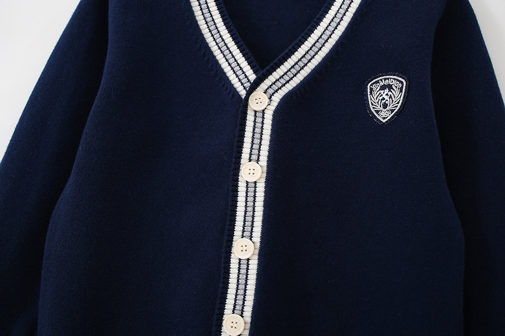 25338 - Cardigan len nhiều màu cho bé trai size 110-150