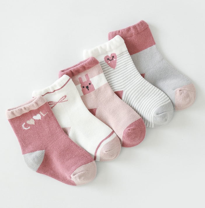 Set 5 tất cao cổ Nemo Baby Socks 4 tông màu