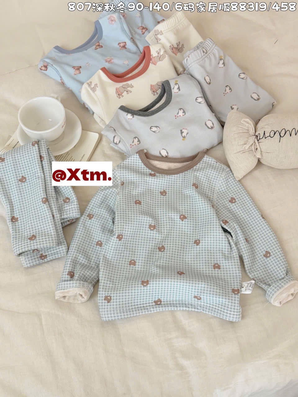 88319 - Bộ nỉ dày đại hàn LNX nhiều mẫu cho bé size 90 - 140