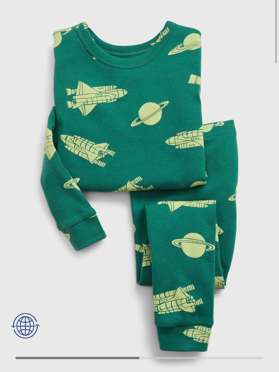 Bộ cotton BabyGap BT - nhiều hình vũ trụ trăng sao size 12m - 12y