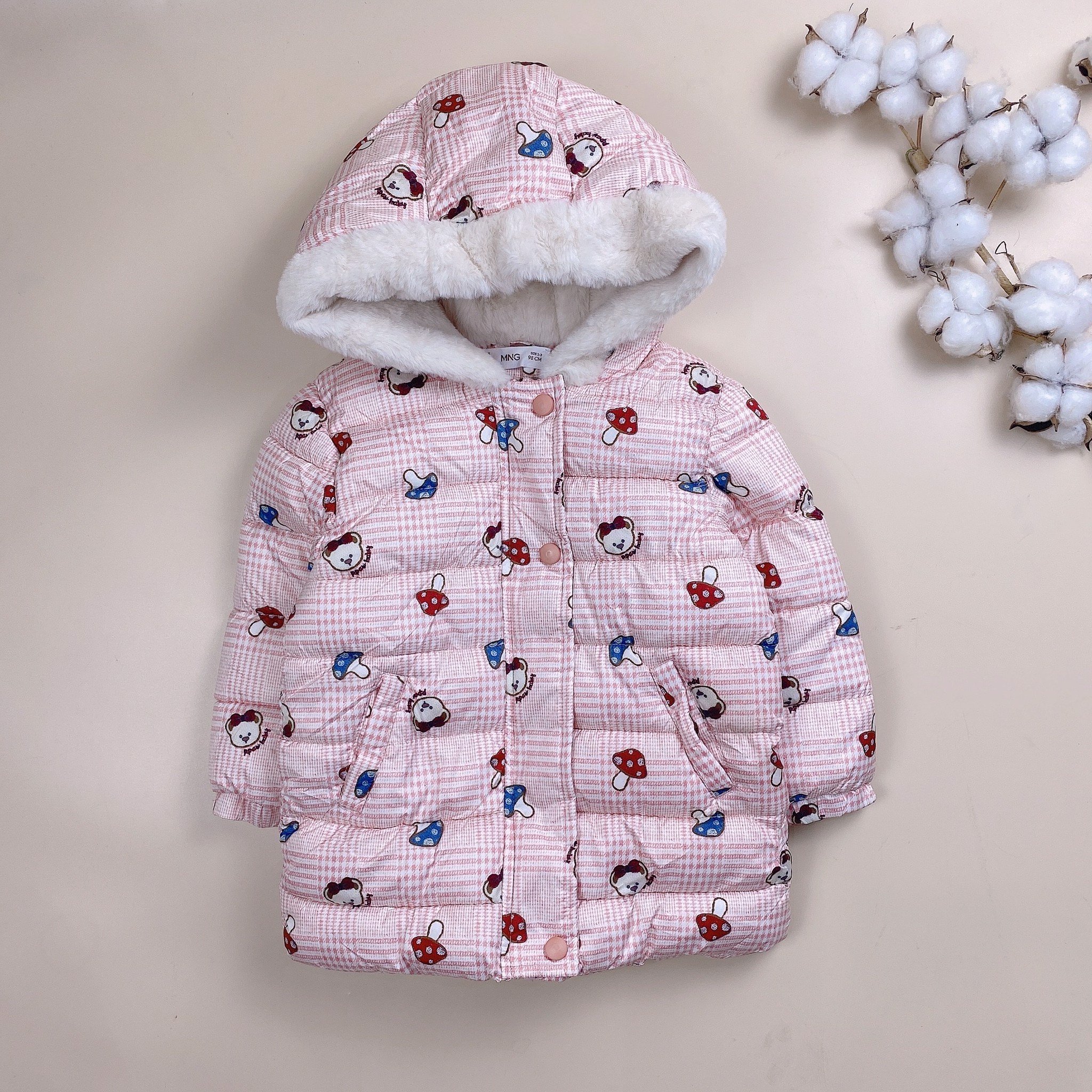 Áo phao Mango 3 màu BG size 18m - 5y