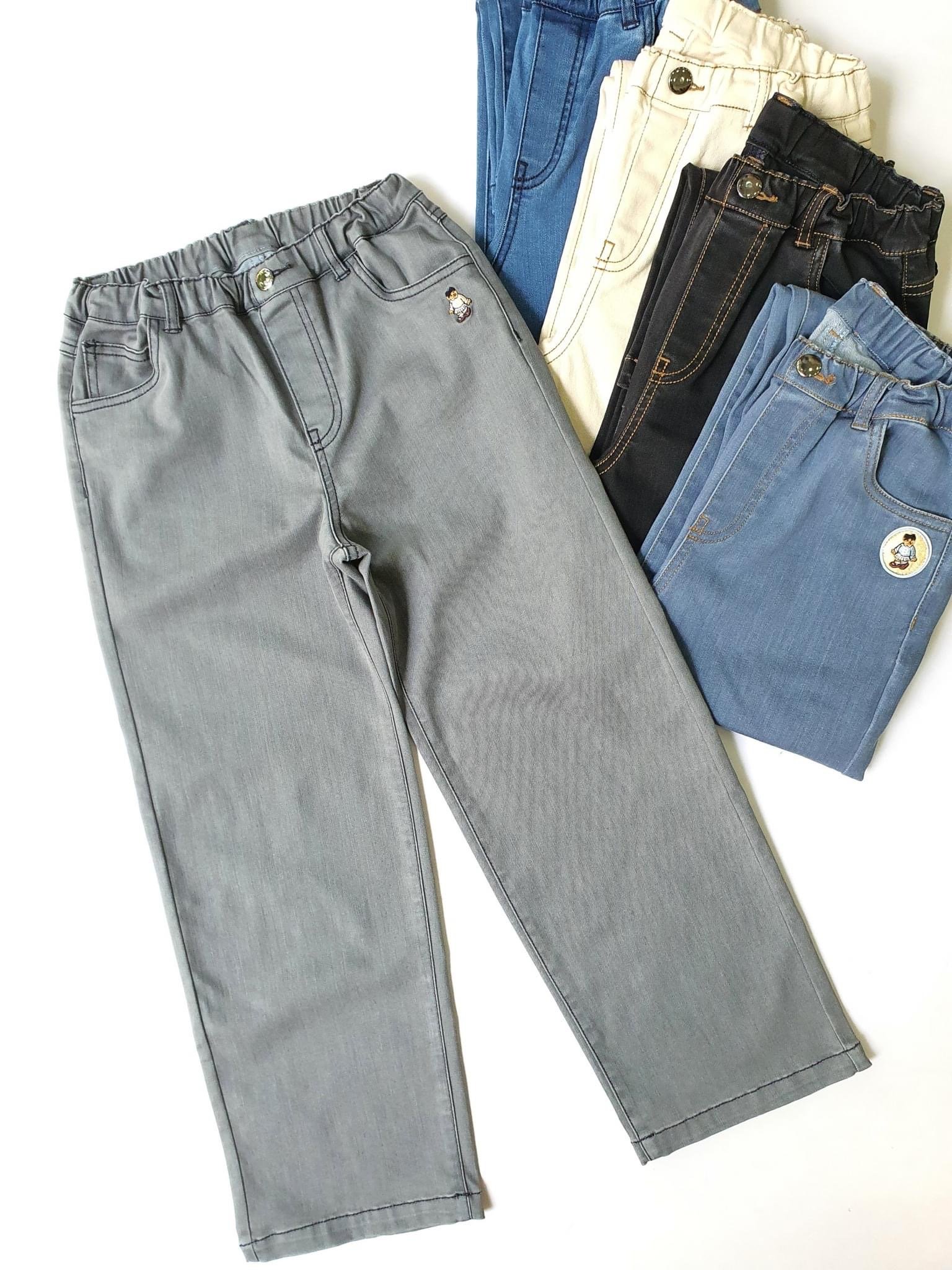 Quần jean mềm Bee Mon ống xuông 5 màu BG size 120 - 160