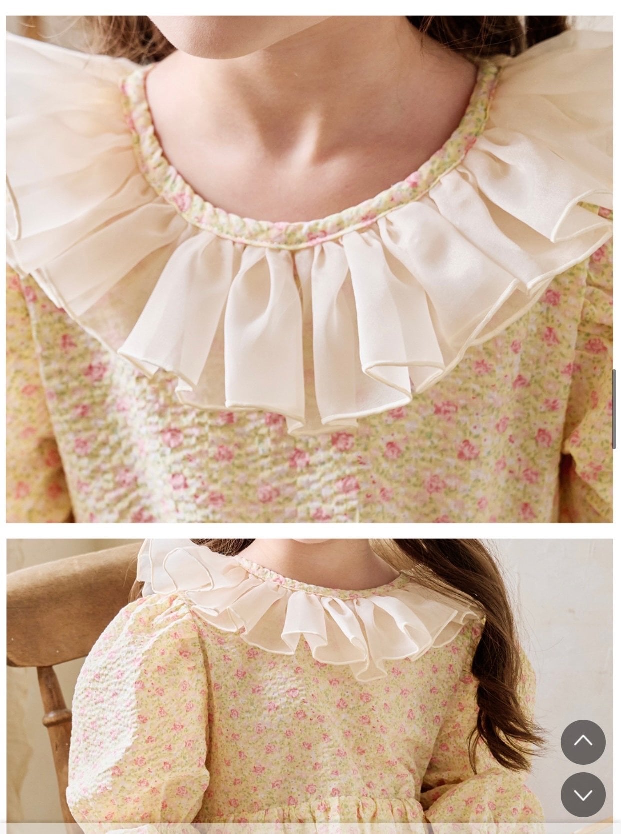 Váy hoa nhí Bebezoo cổ bồng BG