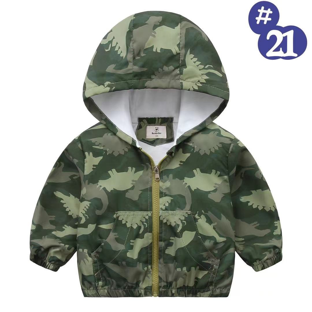 Áo gió lót cotton Ravedye Bear nhiều hình Bé Trai size 100 - 140