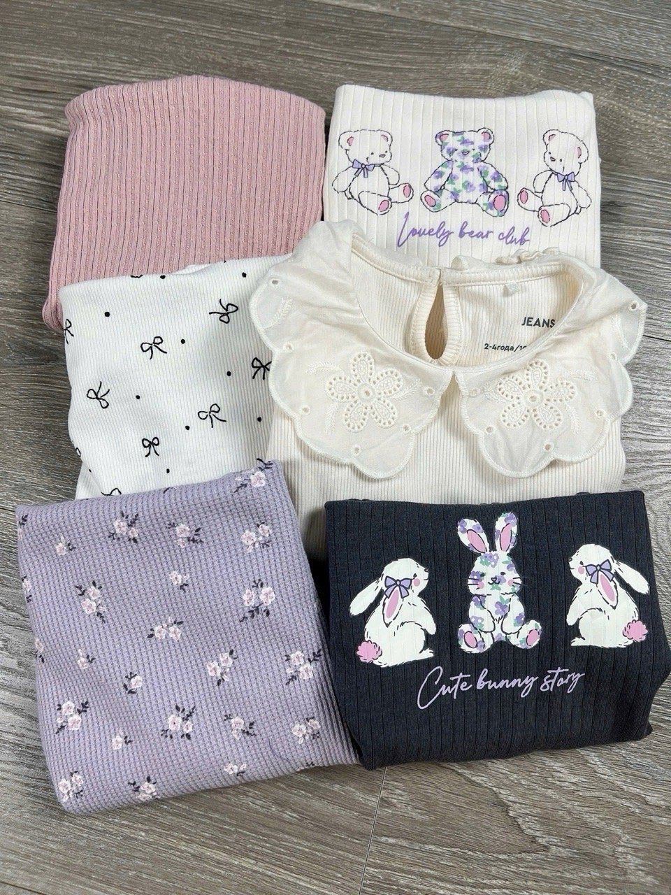 Áo thun tăm GGJJ dư xịn nhiều màu cho bé gái size 2-8y