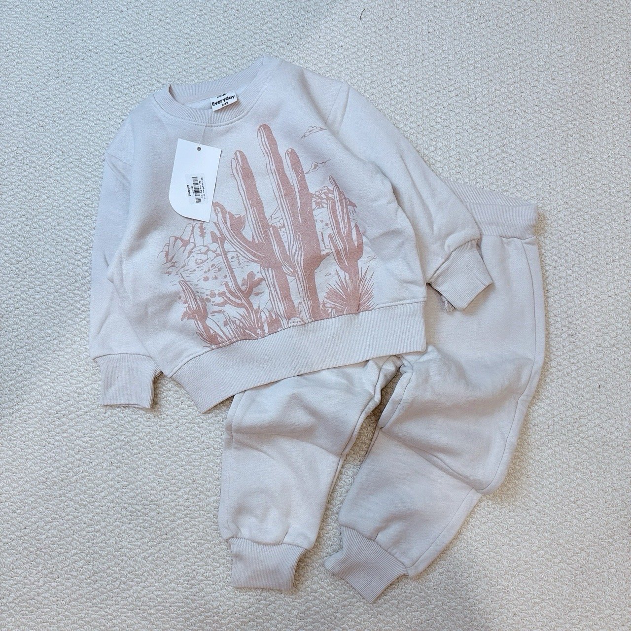 BBG21 - Bộ nỉ bông Minene nhiều màu cho bé size 2-6y