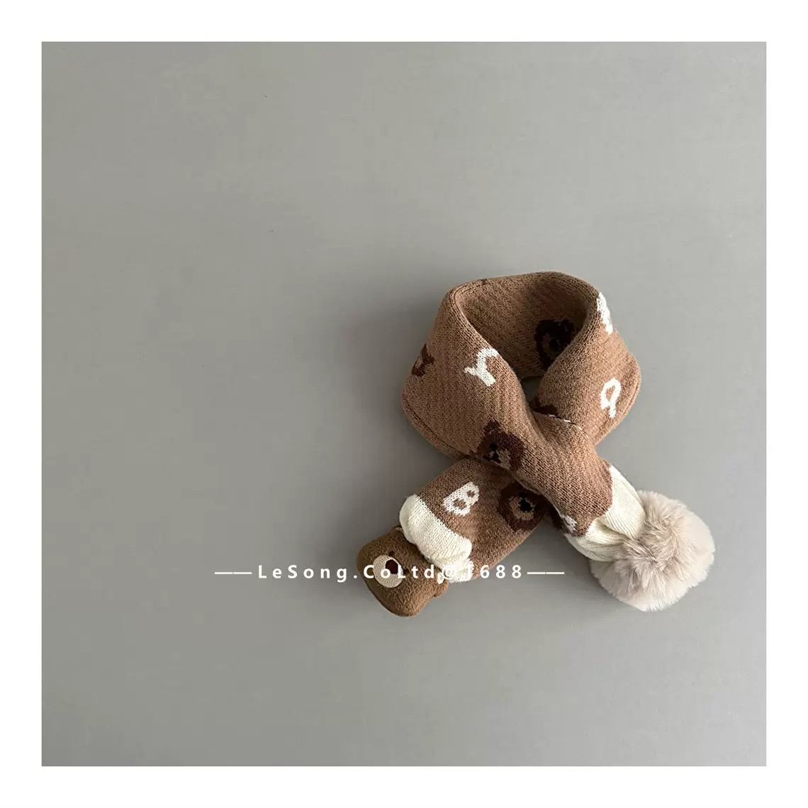 Khăn len quàng cổ cho trẻ em vải cotton kích thước 60-80cm/80-100cm Yiwu Lesong