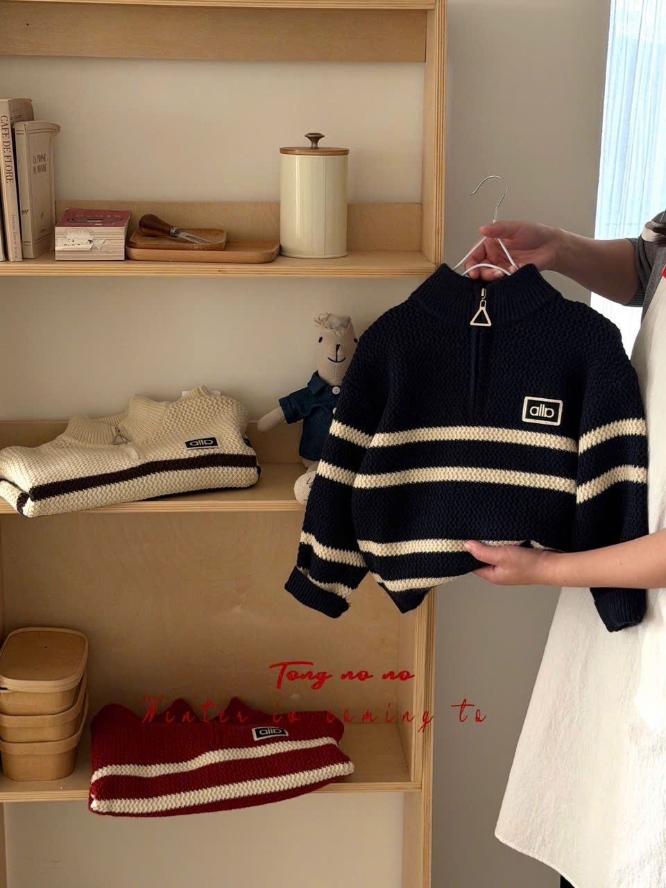 BM2 - Áo len Tongnono nhiều màu cho bé trai size 110-150