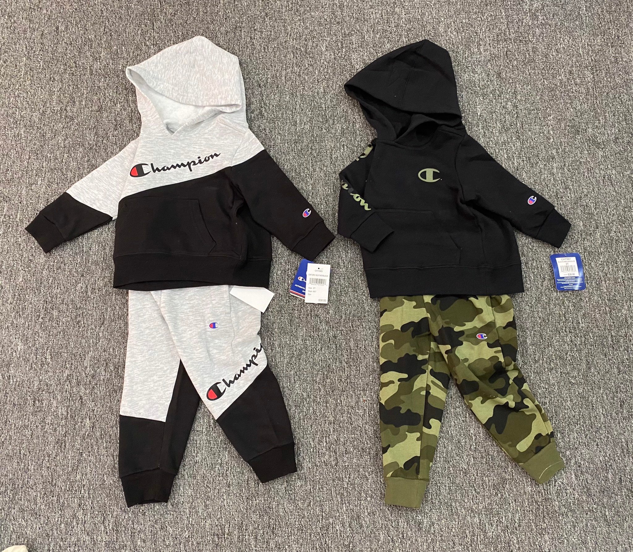 Bộ Champion nỉ bông nhiều màu 1-7y BT