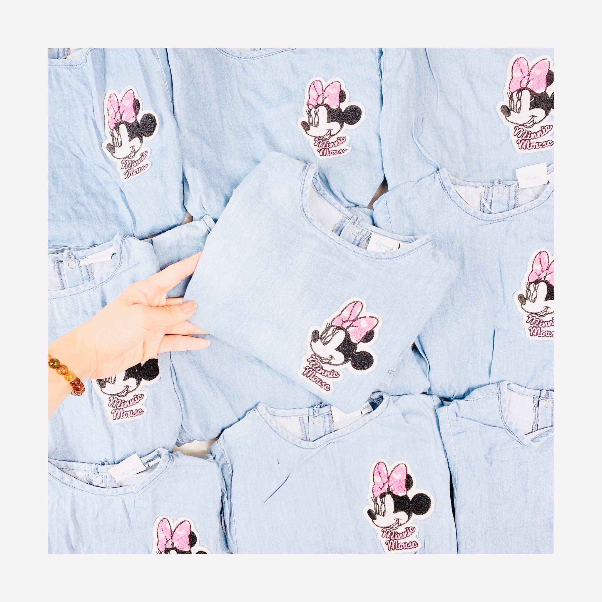 V00061 - Váy denim xanh jean 2 màu BG