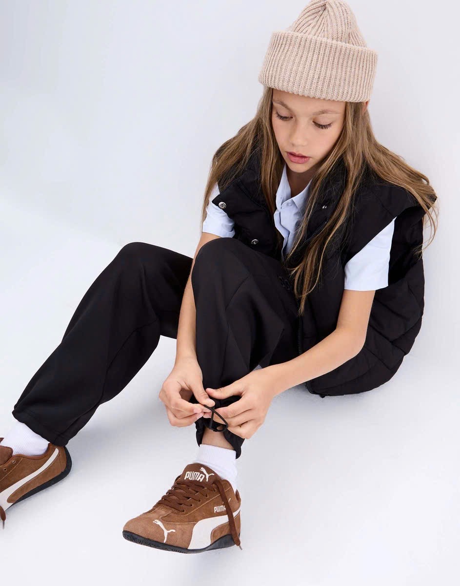 Quần nỉ bệt GGJJ màu đen LOVE & DREAM size 6 - 14y