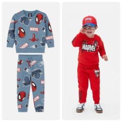 Bộ nỉ Pri.mark Marvel Spiderman nhiều màu cho bé trai size 2-8y
