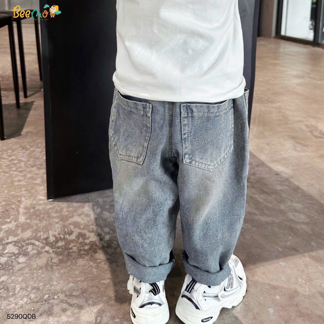 4602QDB - Quần jean túi sau Beemo