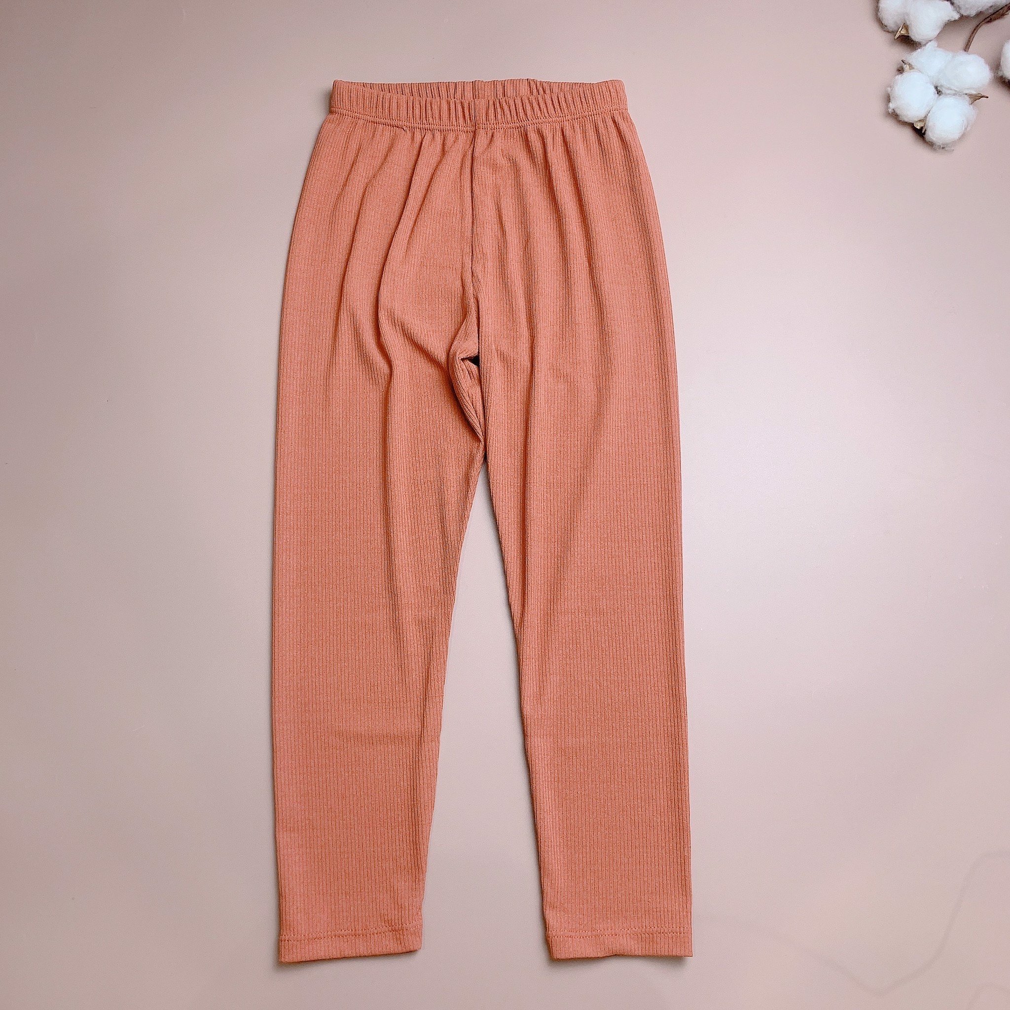 Legging thun tăm Mia Kids trơn màu 6-10y