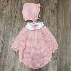 Body Blue d.o.g kẻ caro hồng cam cho bé size 66-90