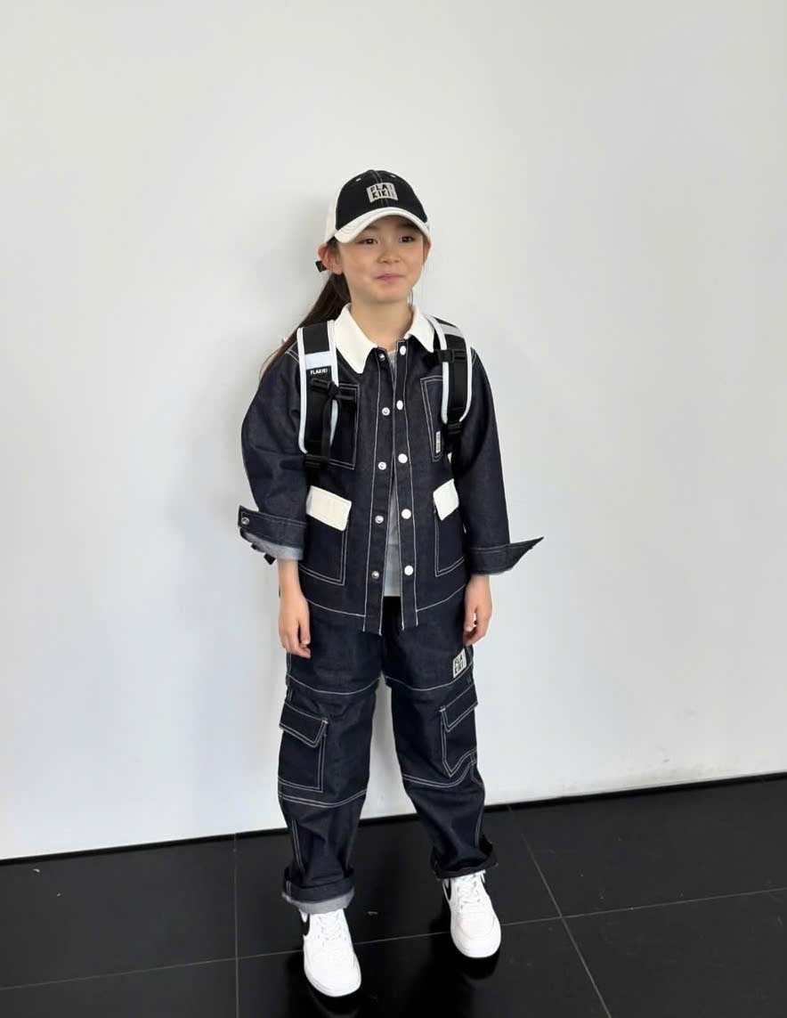 Quần jean mềm túi hộp ống suông xuất Hàn nhiều màu cho bé size 4-14y