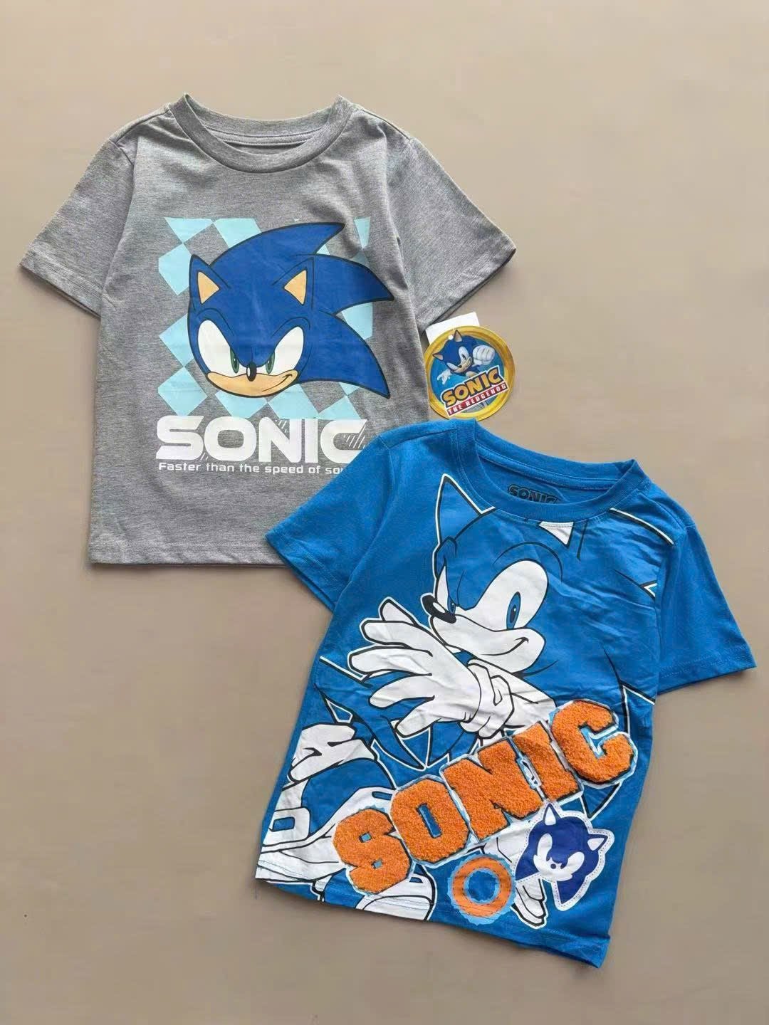 ABT65 - Áo cotton Sonic dư xịn nhiều màu cho bé trai size 4-7y