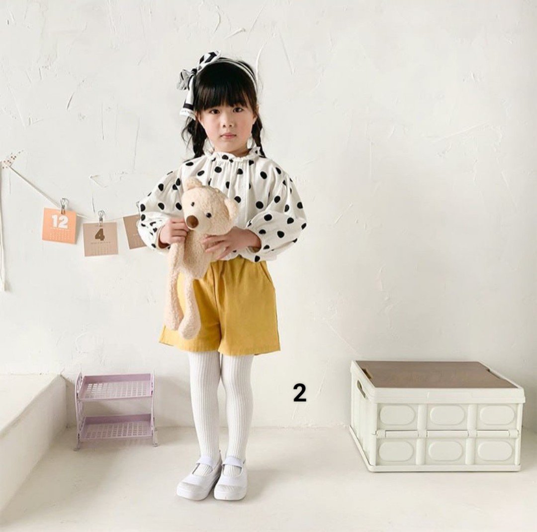 Quần tất trơn 6 màu dệt vặn thừng nhỏ size 3 - 9y