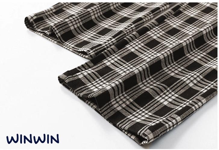 Quần Win Win caro ống suông umi mềm nhiều màu bé gái size 9-14y